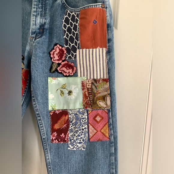 Vintage Up Cycled Lee Jeans Size 32 x 30 - Picture 3 of 8